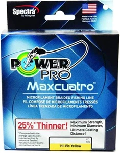 PowerPro Maxcuatro Braided Spectra Fishing Line | 1500 Yards | Yellow - Bild 1 von 2