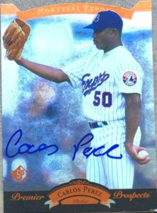 Carlos Perez Autographed 1995 SP #19 Rookie Card - Picture 1 of 1