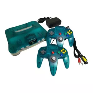 Consola Nintendo64 sin región azul claro con 2 controladores, cable. JAPÓN probado - Imagen 1 de 9
