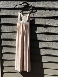 J. Vestido largo de noche rosa Crew para mujer talla 4 - Imagen 1 de 2