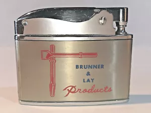 Encendedor de publicidad plana Brunner and Lay productos hechos en Japón - Imagen 1 de 3