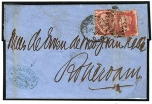 GB SG.51 Cover *TOBACCO BROKER* Cachet 1½d Plate 3 Cat £275 London 1875 15.10 - Picture 1 of 12