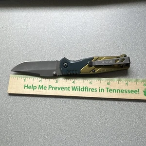 Buck 736 Trekker Aluminum Handle Linerlock Folding Pocket Knife - Picture 1 of 6
