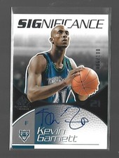 KEVIN GARNETT   2003-04 SP Game Used  #KG  SIGNIFICANCE AUTOGRAPH  006/100