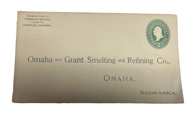 Omaha and Grant Smelting Refining Co Nebraska Mail Cover Rare - Image 1 of 4