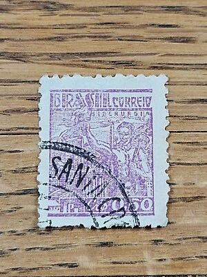 Brazil Stamp Correio 60cr Used Violet - Image 1 of 2