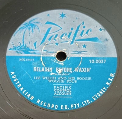 Les Welch And His Boogie Woogie Four – Relaxin' Before Waxin' - 78 10" excellent - Image 1 of 2