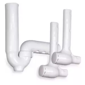 Truebro Lav Guard2 102 E-Z, P-Trap & 2 Ventildeckel, Vinyl, weiß, 3 Stück, Neu S4 - Bild 1 von 11