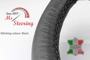 FUR INFINITI QX50 15-17 SCHWARZE LEDER-LENKRAD ABDECKUNG AUSGEWAHLTE FARBE STICH - Bild 1 von 12