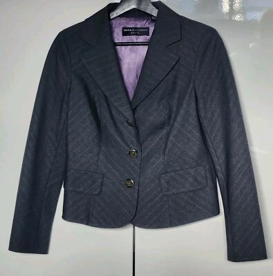 Petite 6 Gray Blazer Formal Evening Jacket Dana Buchman Foto 1 de 4