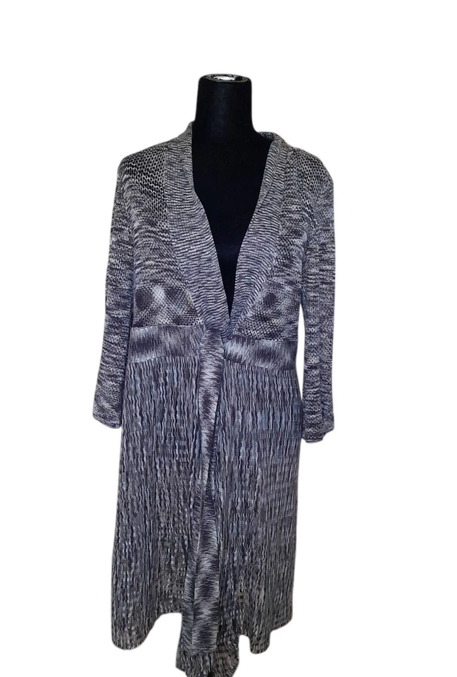 Cárdigan largo informal cómodo ligero tejido abierto para mujer talla XL Foto 1 de 4