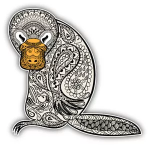 Adesivo decalcomania paraurti auto Platypus Totem - ''TAGLIE'' - Foto 1 di 1