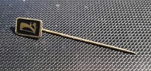 Lada Épinglette Logo Golden-Schwarz 8x11mm 80er Années - Picture 1 of 1