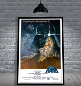 Star Wars: Episode IV - A New Hope 1977 FRAMED MOVIE POSTER PRINT CINEMA A1 - Picture 1 of 5