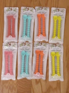 Ryan & Rose Baby Cutie Tensil 2-in-1 Fork Spoon Feeding Set ~~8 PACKS~~ - Picture 1 of 1