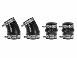 HPS Intercooler Hose Boots Kit for Dodge 94-02 Ram Pickup 5.9L Cummins BLACK 01 - Picture 1 of 1