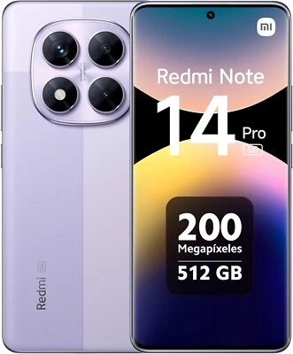 XIAOMI REDMI NOTE 14 PRO 5G DUAL SIM 12GB 512GB PURPLE NFC 120HZ ITALIA NO BRAND - Immagine 1 di 4