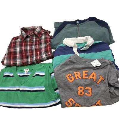 Boys Size 8 (M) Fall Winter Tops BUNDLE Long Sleeve Hoodie Sweater Crewcuts - Image 1 of 4