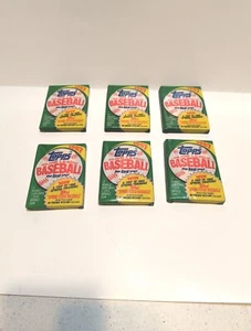 Topps 1987 Baseball Cards Wax packs (6) Factory Sealed From Box MLB Rookies - Picture 1 of 4