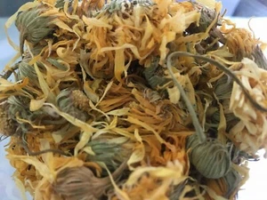 AUSTRALIAN CERTIFIED ORGANIC CALENDULA MARIGOLD FLOWERS BULK BUY 1 KG,PREMIUM - Picture 1 of 3