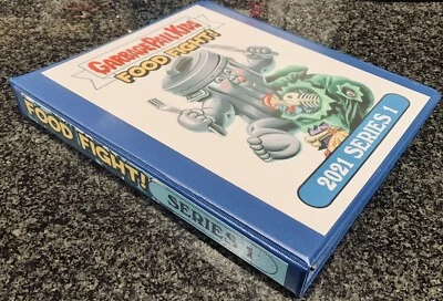 CUBO DE BASURA NIÑOS LUCHA DE COMIDA 1 PULGADA RESISTENTE 3 ANILLOS CARPETA DE ALMACENAMIENTO DE TARJETAS SOLAMENTE Foto 1 de 2