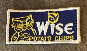 Vintage Wise Patatine Patatine Toppa Panno 4” X 2” NOS - Foto 1 di 1