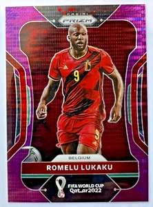2022 Panini FIFA World Cup Soccer - Romelu Lukaku - Breakaway Purple Prizm #9/35 - Picture 1 of 2