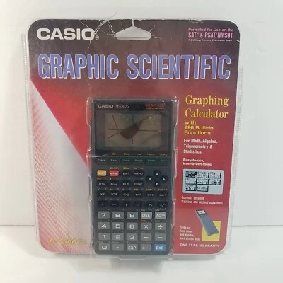 Casio FX-7400G-L Graphics Graphing Calculator w/Cover & Manual In Packaging - Image 1 of 4