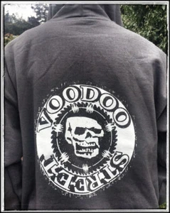 Full zip logo hoodie, back skull print, Voodoo Street, skate, BMX, streetwear - Picture 1 of 2