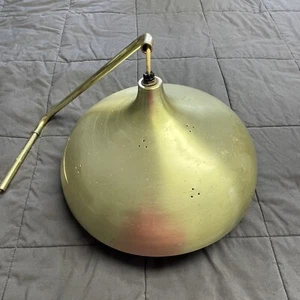 MCM Gold Wall Mount UFO Lamp Adjustable Weighted Swag - Replace Cord/Plug - Picture 1 of 14