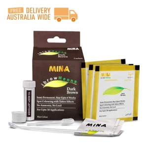 Henna for Eyebrow Color and Tinting kit Eye|brow Dark Brown Free Shipping_ AU - Picture 1 of 6