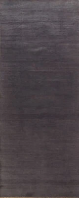Stylish Gabbeh Solid Wool Contemporary Rug Runner - Enhance Your Home Decor 3x10 - Image 1 of 4