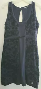 NWOT Volcom Caravan Galdress Navy Blue Floral Dress Size 12 - Picture 1 of 5