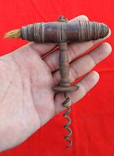 Vintage Handcrafted Iron And Wooden Victorian Cork Screw Opener CO25
