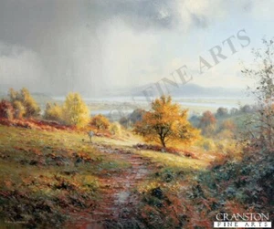English Country scene art print Peaceful Retreat by Rex Preston. . - Picture 1 of 1