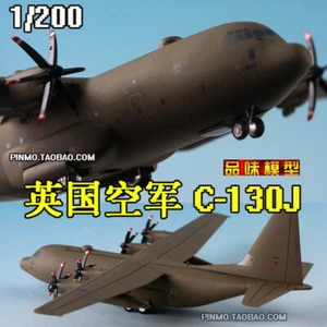 1/200 British Air Force C-130J Hercules Transportflugzeug Alu Modell grün - Bild 1 von 9