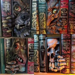 Hogar Estantería Libro Monstruo Monstruo Adorno Resina Escultura Adorno Decoración - Imagen 1 de 12