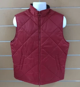 Barbour Men's Finn Gilet Vest Quilted MG10055RE51 Red M (NWD) - Picture 1 of 15