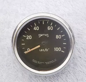 VINTAGE SMITHS OIL PRESSURE GAUGE X53580/400 - Picture 1 of 2