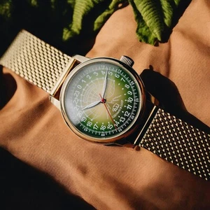 Reloj Pulsera Hombre Soviético 24 Horas Vintage POLAR - 24 VERDE AÑOS 90 - Imagen 1 de 5