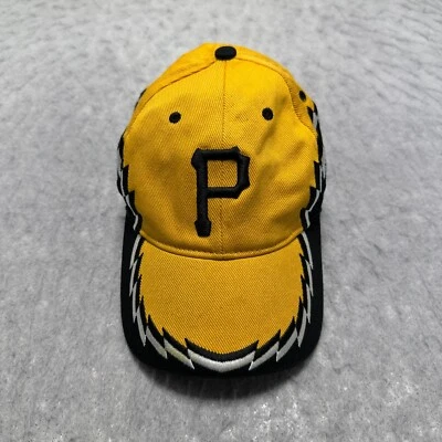 Gorra de béisbol vintage Sawtooth Pittsburgh Pirates amarilla negra juvenil ajustable Foto 1 de 4