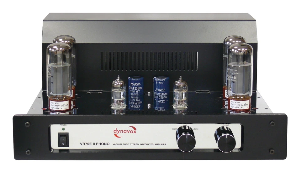 Dynavox VR-70E II Phono Röhrenvollverstärker Chrom mit MM/MC Phono Eingang! - Bild 1 von 4