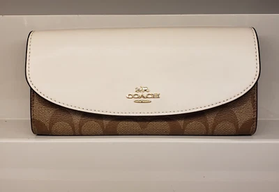Coach Signature PVC Slim Envelope Wallet - NWT - Image 1 of 4