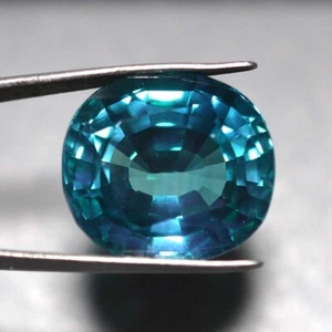 39.55 Ct 20x18 MM Oval Green Blue Sapphire Lab Created Corundum VDO SGB9952 - Picture 1 of 4