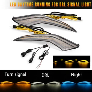 For Toyota Corolla L LE XLE 2020 2021 LED Bumper Fog Lights DRL Daytime Lamps 2X - Foto 1 di 10