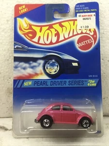 1966 VW Bug Volkswagen Beetle Hot Wheels pink Pearl Driver Series regular - Picture 1 of 1