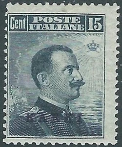 1912 EGEO CARCHI EFFIGIE 15 CENT MH * - RB30-3 - Bild 1 von 1