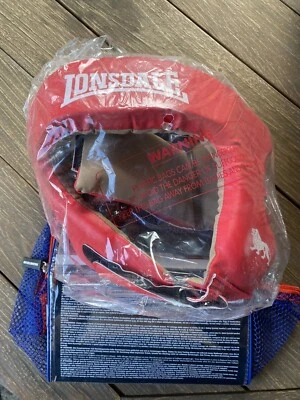 GUARDACA CARA ABIERTA LONSDALE PARA HOMBRE CLUB SPARRING CHALLENGER ROJO TALLA GRANDE Foto 1 de 4