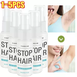 100% Natural Permanent Hair Removal Spray Stop Hair Growth Inhibitor Remover 20g - Picture 1 of 30