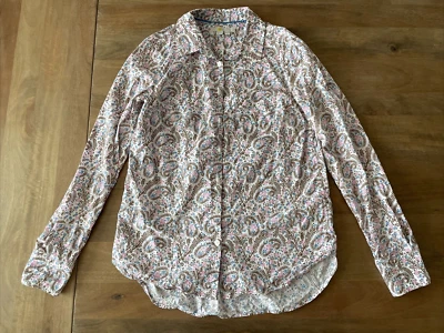 Camisa Boden Estampado Cachemira Mujer 2R Manga Larga Abotonada Blusa Oficina Informal Foto 1 de 4